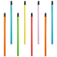 High Quality Kid Gifts School Office  Eco-friendly Wooden Color Pencil Non-toxic Standard Hb Eraser Wooden Pencils